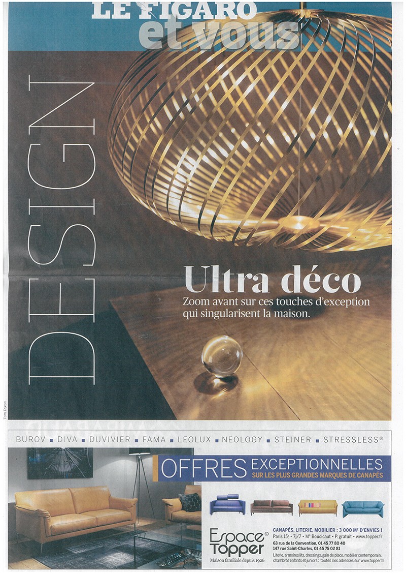 Jennifer Midoz – Le Figaro Spécial Design Octobre 2019