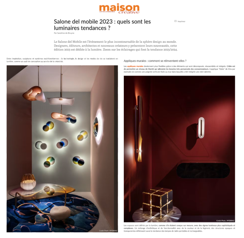 Jennifer Midoz – Maison Créative - Luminaires tendances